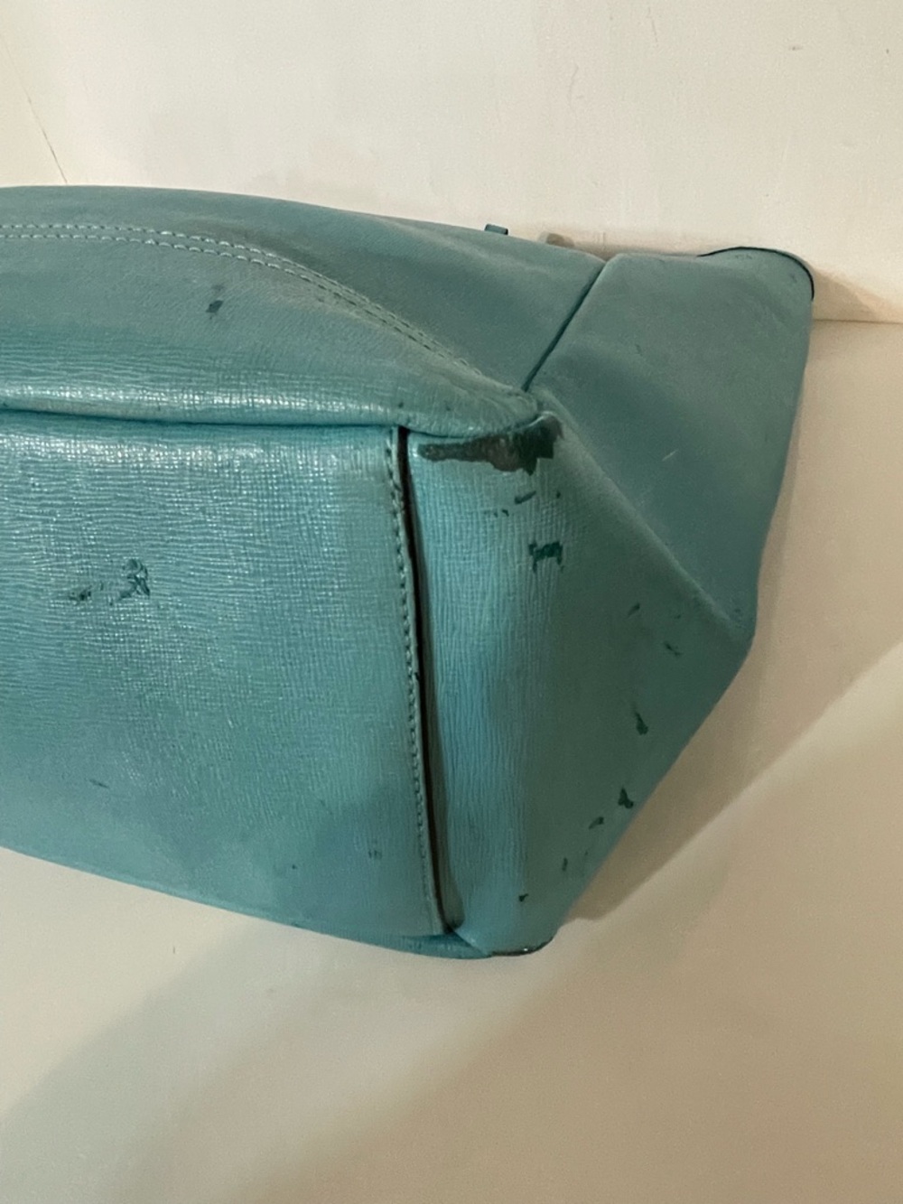 Coach Safiano Robin’s Egg Blue Satchel - Picture 7 of 14